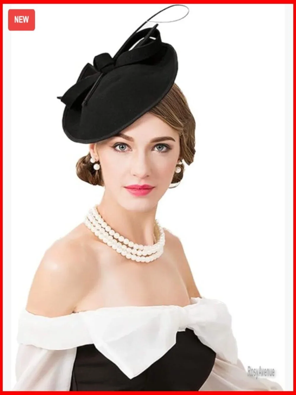 Wool Fascinator Pillbox Hat Adjustable Headband Formal Tea Party Wedding